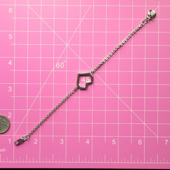 💟 Juicy Couture Pixel Open Heart Chain Bracelet - Picture 9 of 11